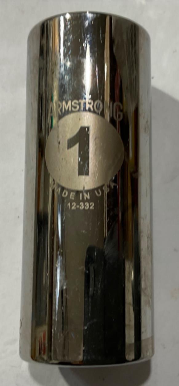 Armstrong 12-332 1″ 1/2″Dr 12pt Deep Socket USA #71 Sale