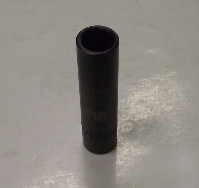 Armstrong 19-314 3/8″ Drive 12 Point Deep Power Socket 7/16″ Black Oxide USA Online now