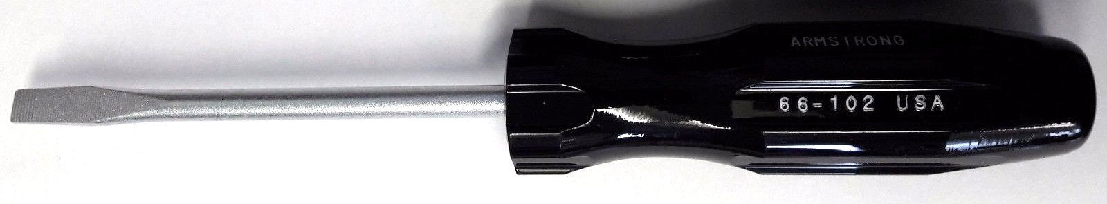 Armstrong 66-102A 1/4″ x 4″ Slotted  Screwdriver Round Shank USA Online now