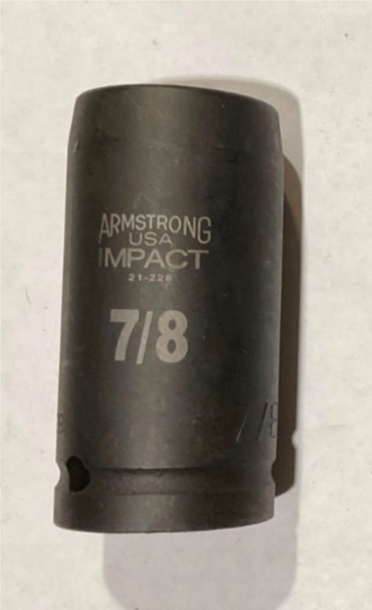 Armstrong 21-228 3/4″ Drive 6 Point Deep 7/8″ Impact Socket USA Discount