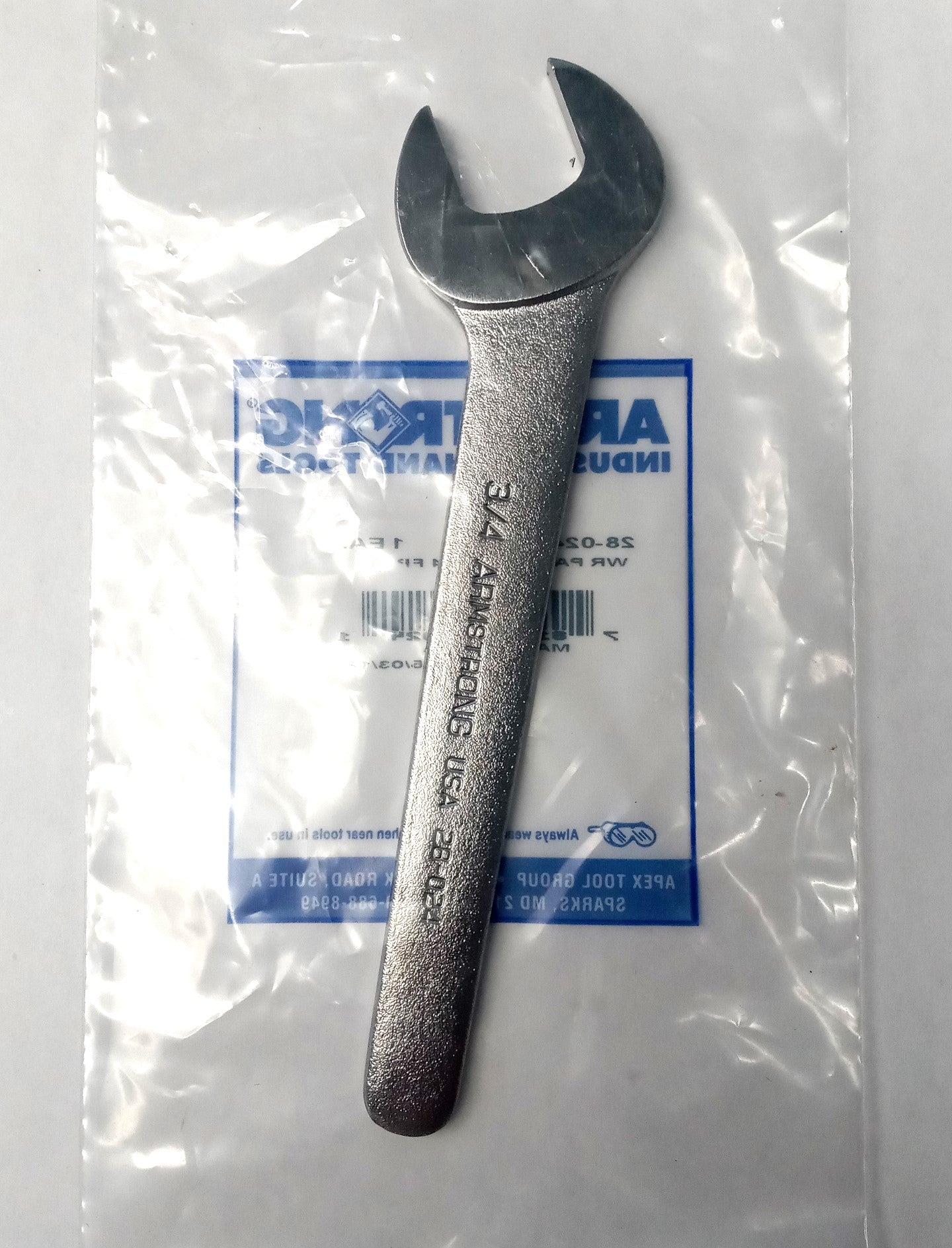 Armstrong 28-024 Service Pump Wrench 3/4″ Chrome Thin Pattern USA Discount