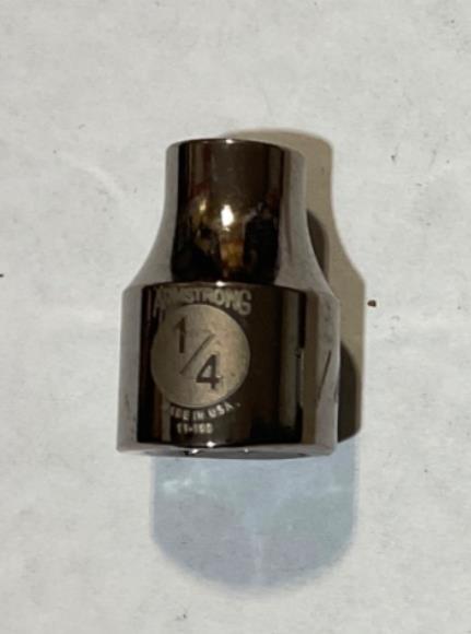 Armstrong 11-108 1/4″ Socket 3/8″ Drive 12pt USA Discount