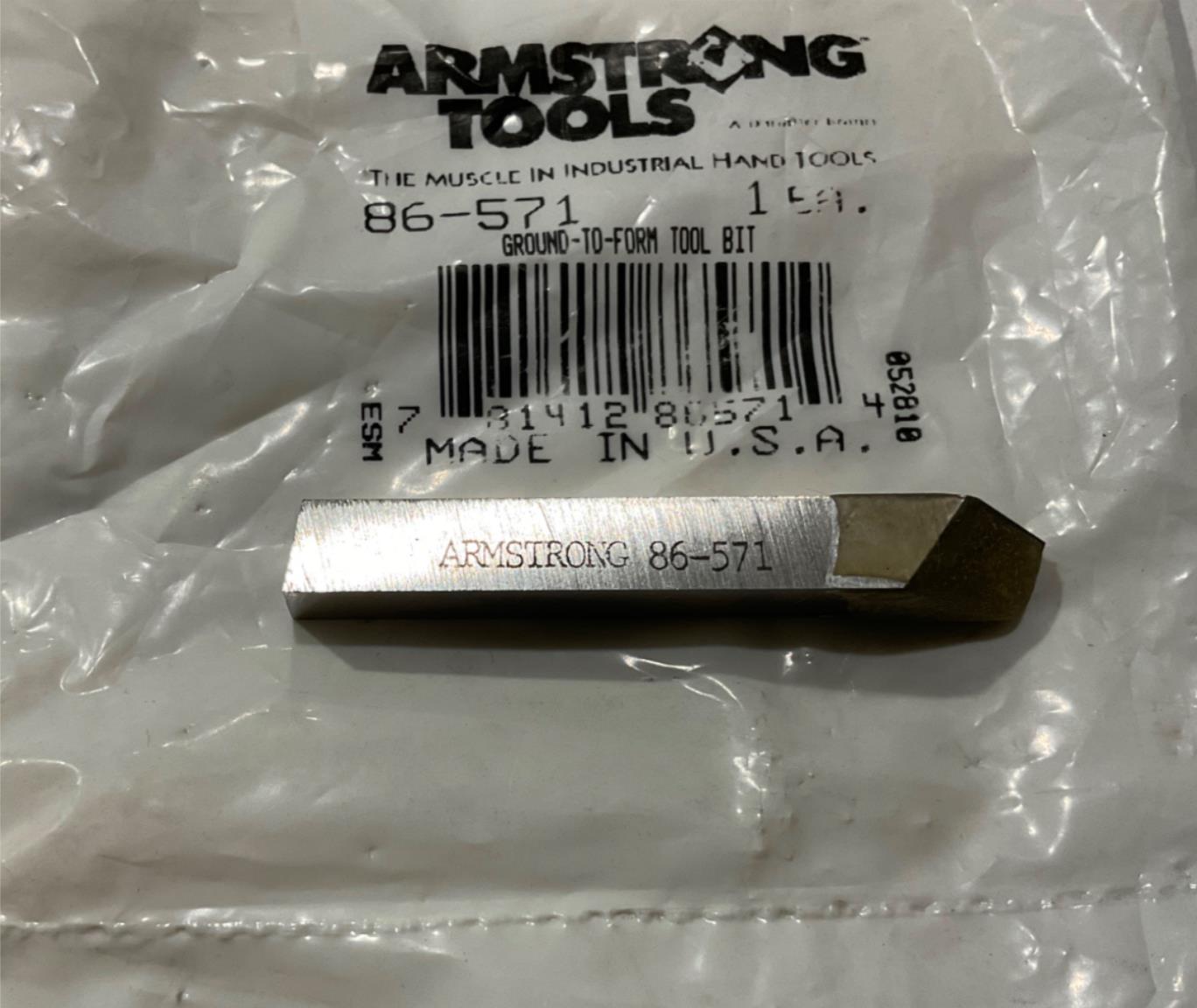 Armstrong 86-571 Ground-to-form Tool Bit USA Online now