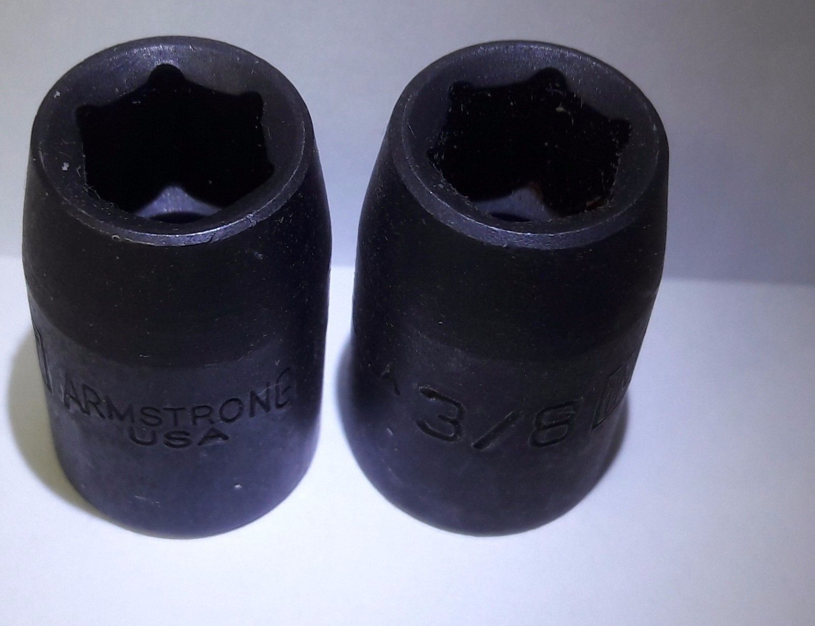 Armstrong 19-612A 3/8″ 3/8″ Drive Impact Socket 6pt. USA 2PCS Hot on Sale