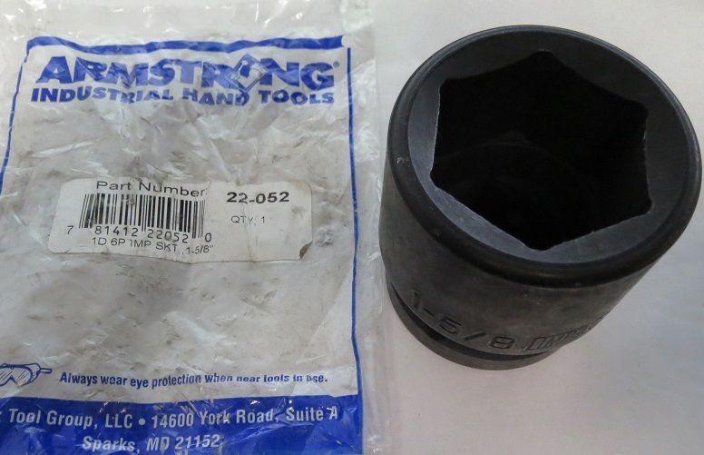Armstrong 22-052 1″ Drive 6PT 1-5/8″ Impact Socket USA Online Hot Sale