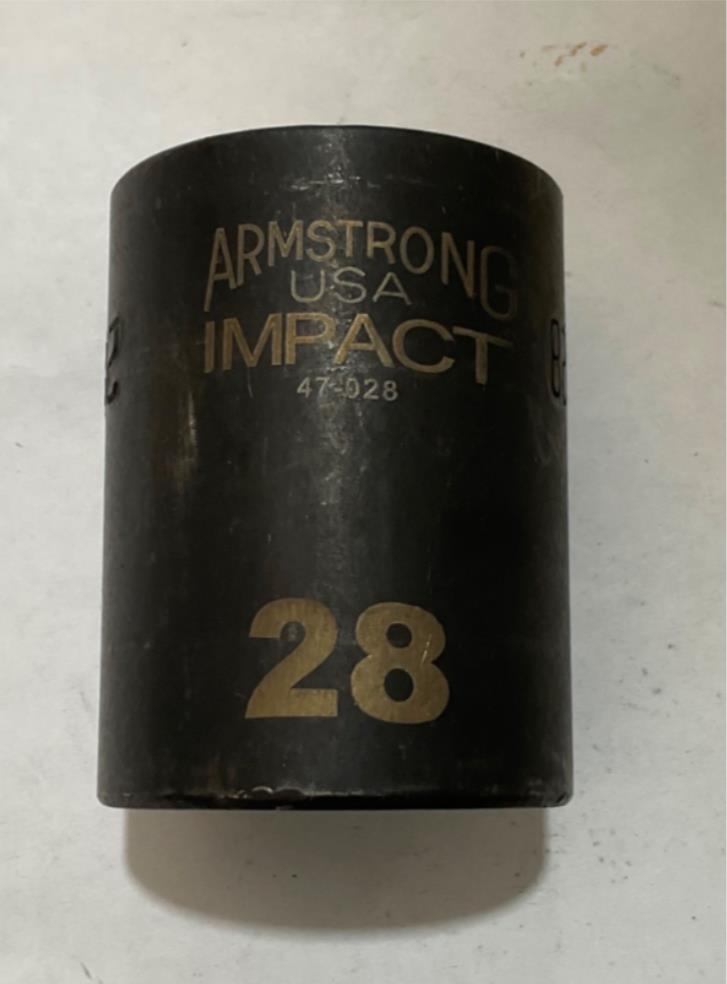 Armstrong 47-028 28mm 1/2″ Dr. 6pt Impact Socket USA Online now
