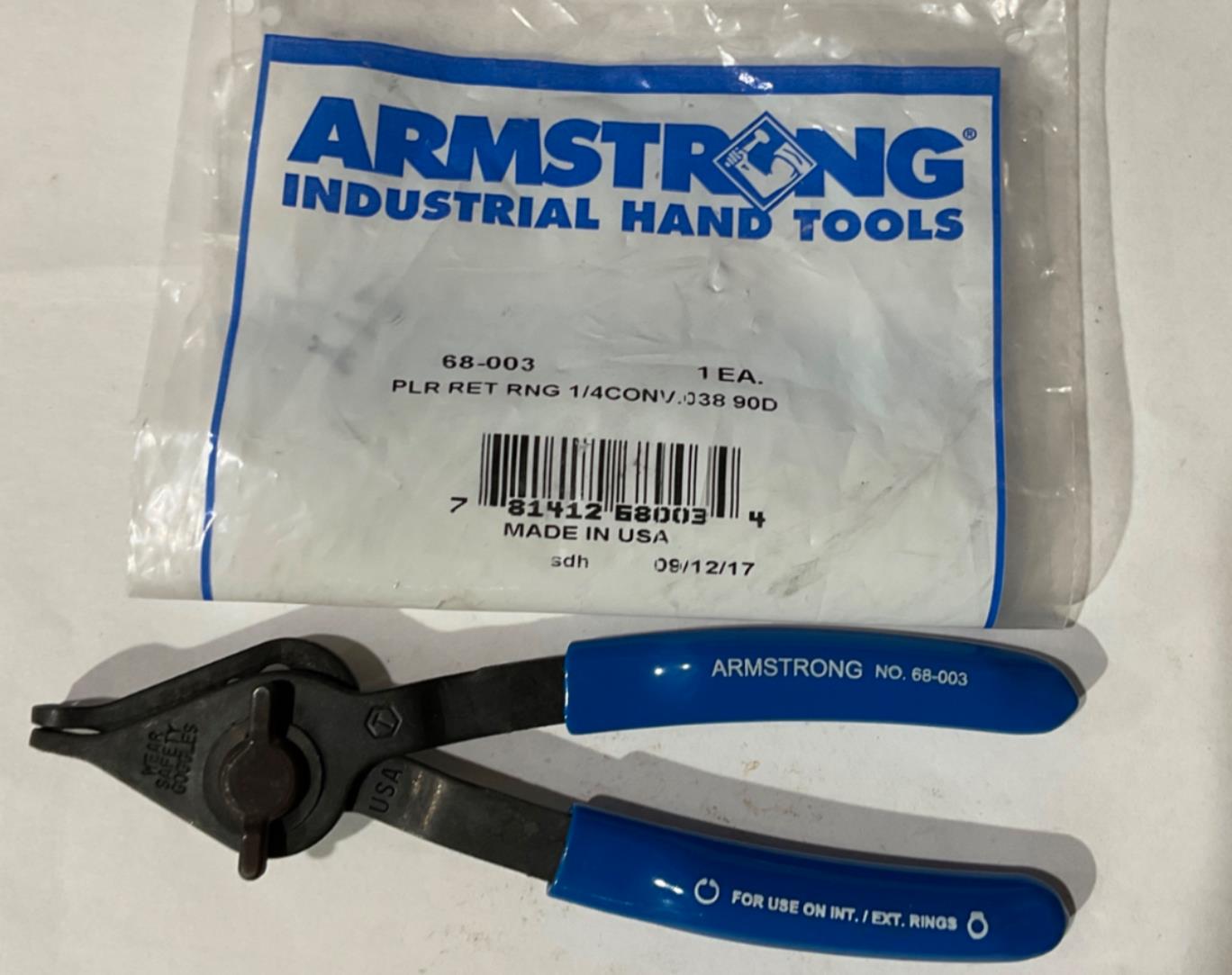 Armstrong 68-003 Retaining Ring 1/4 Conv .038 tip 90° USA Discount