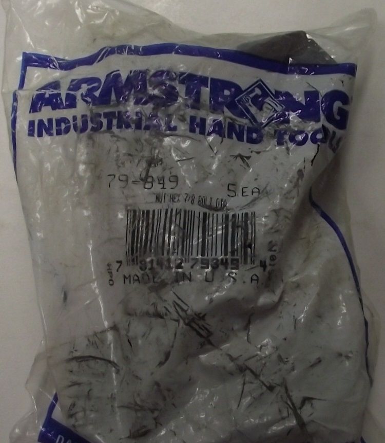 Armstrong 79-849 7/8″ Bolt Diameter Hex Nut 5pcs. USA Hot on Sale