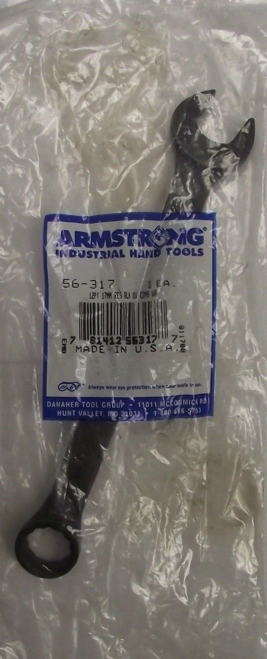 Armstrong 56-317 17mm 12 pt. Black Oxide Combination Wrench USA Fashion