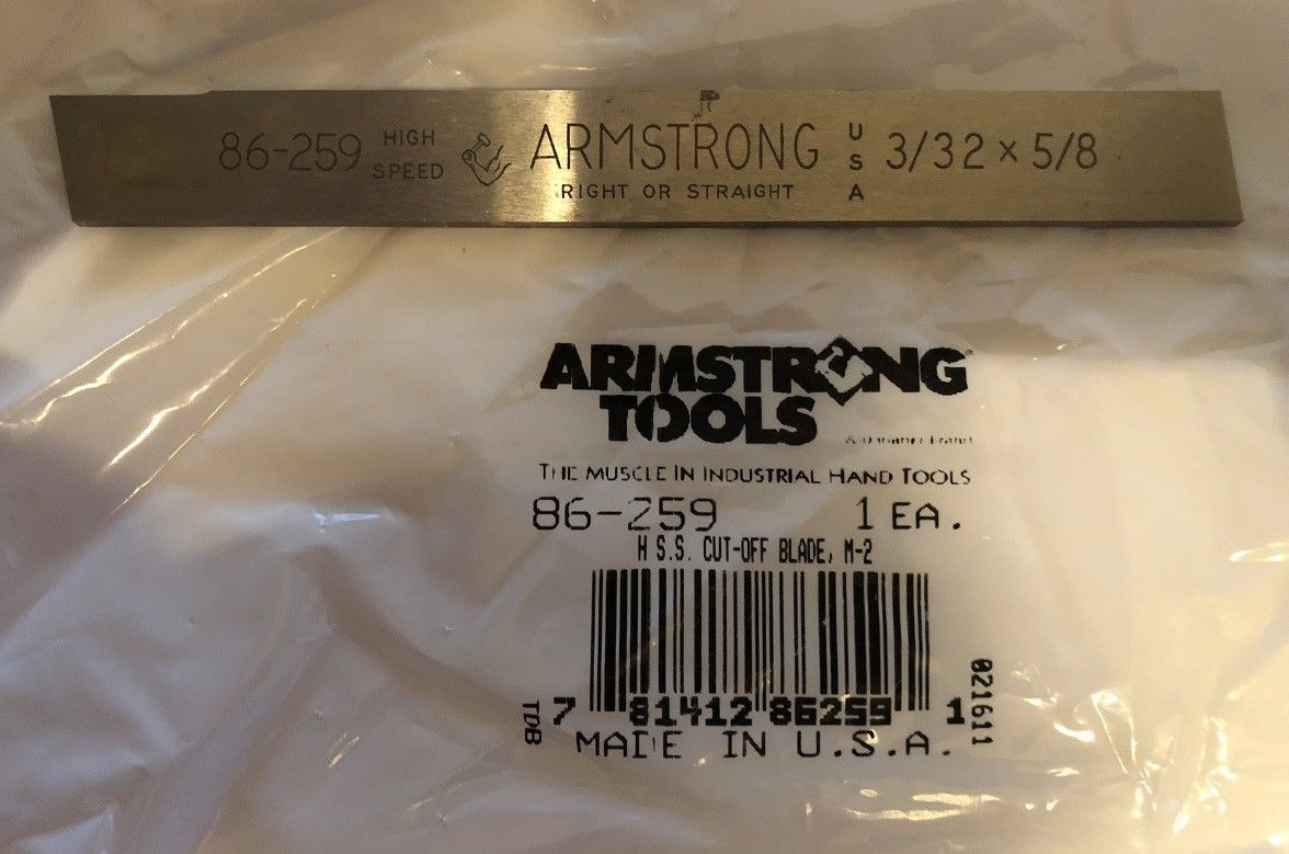 Armstrong 86-259 HSS Cut-Off Blade, M-2 USA Online
