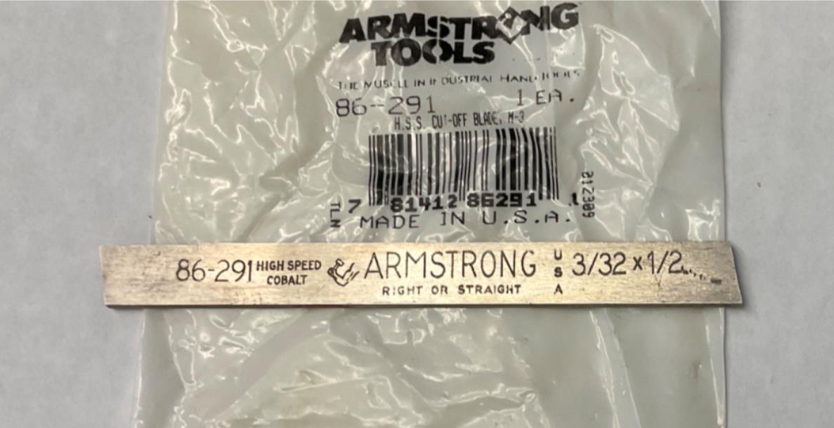 Armstrong 86-291 High Speed 3/32X1/2 Cut-Off Blade M-3 USA on Sale