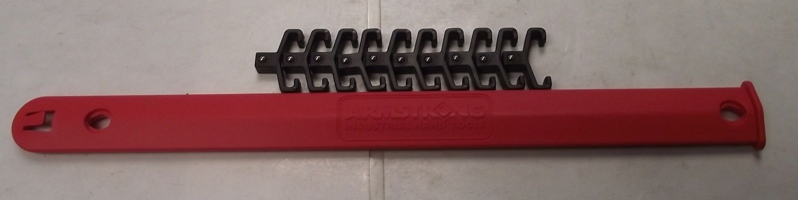 Armstrong 16-836-1/4 1/4″ Drive Socket Rail Red 10″ 10 Positions USA Sale