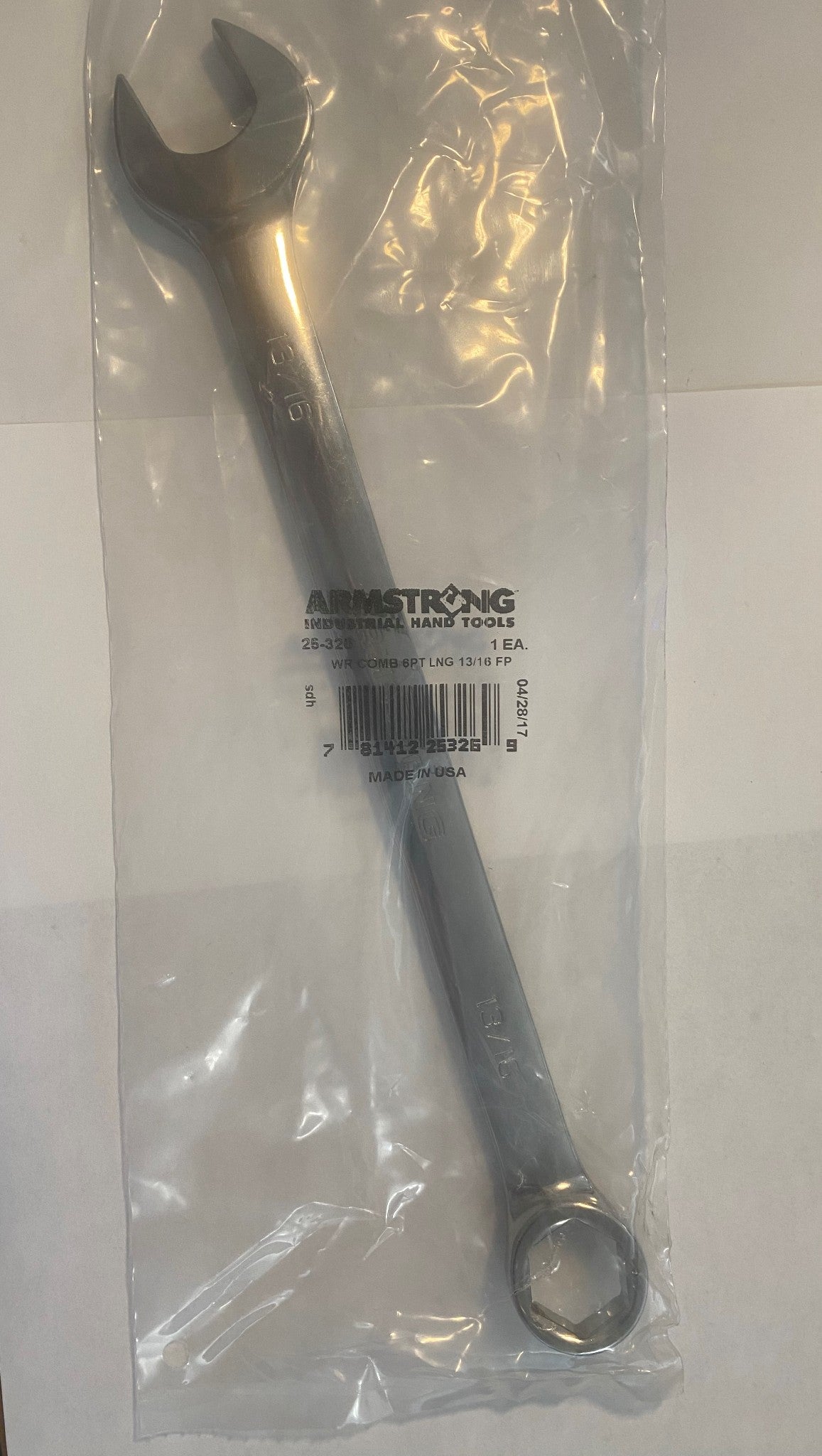 ARMSTRONG 25-326 13/16″ COMBINATION WRENCH FULL POLISH 6 POINT USA Online Hot Sale