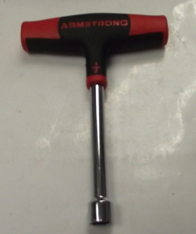 Armstrong 66-716 Dual Material T-Handle Nutdriver 1/2″ x 4″ USA Discount