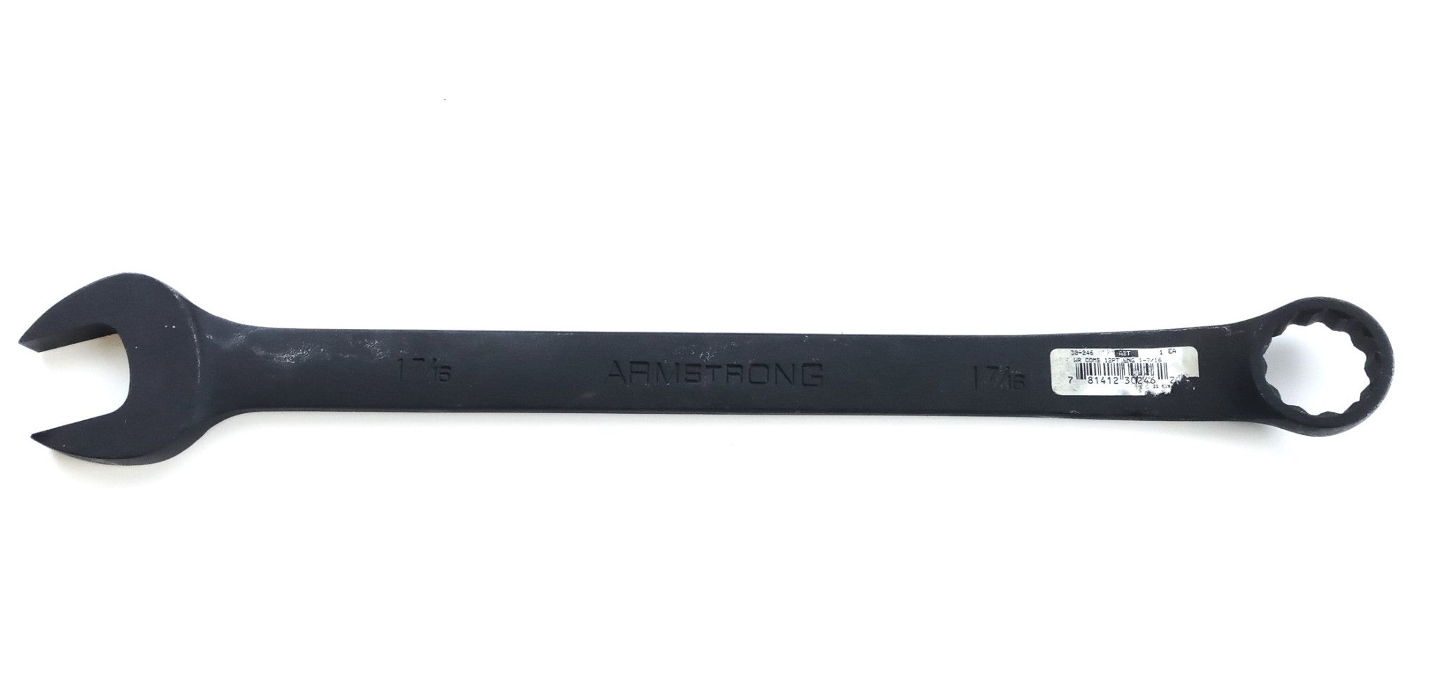 Armstrong 30-246 – 1-7/16″ 12 Pt. Long Pattern Combination Wrench Blk Oxide USA Fashion
