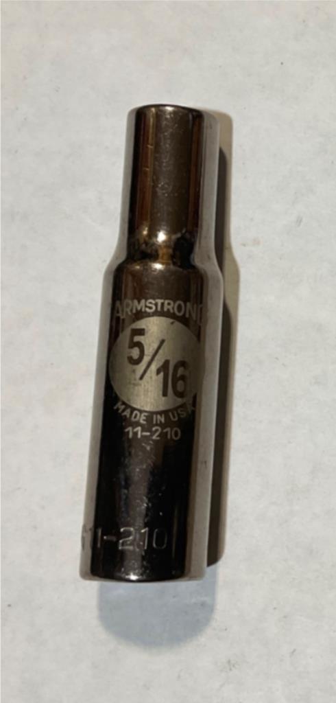 Armstrong 11-210 5/16” 3/8 Dr 6pt deep socket USA Hot on Sale