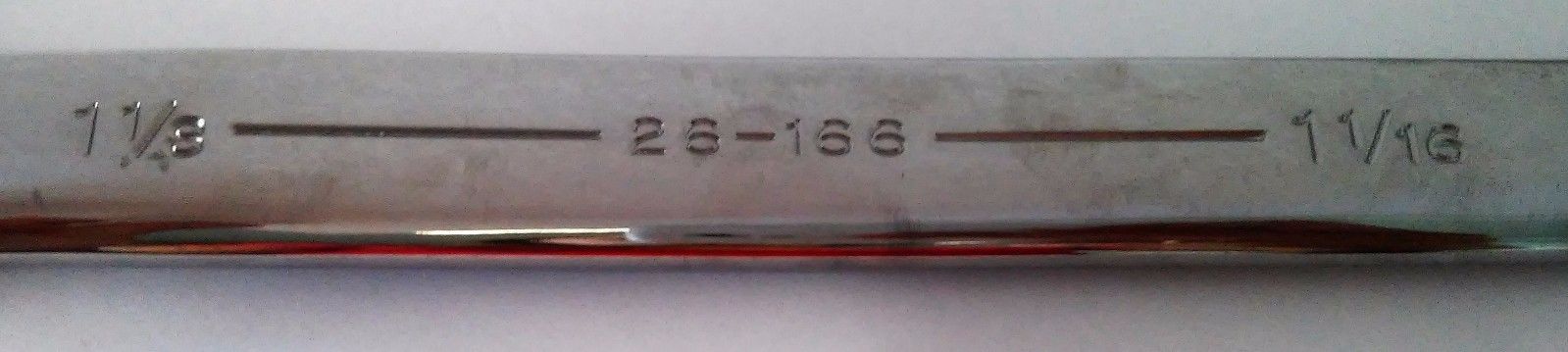 Armstrong 26-166 1-1/16″ x 1-1/8″ Full Polish Open End Wrench USA Hot on Sale