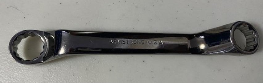 Armstrong 27-194 5/8″ x 11/16″ 12 Point 45° Offset Box End Wrench USA Sale