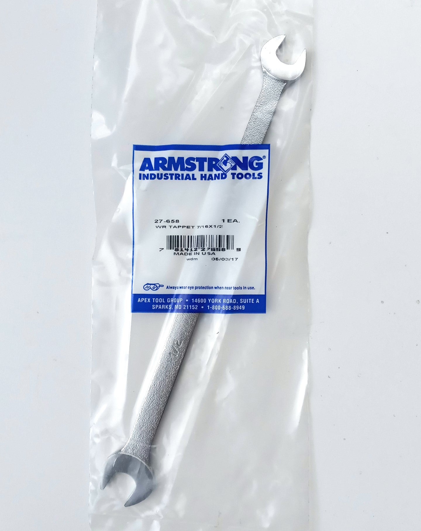 Armstrong 27-658 7/16″ X 1/2″ Double End Tappet Wrench USA Online now