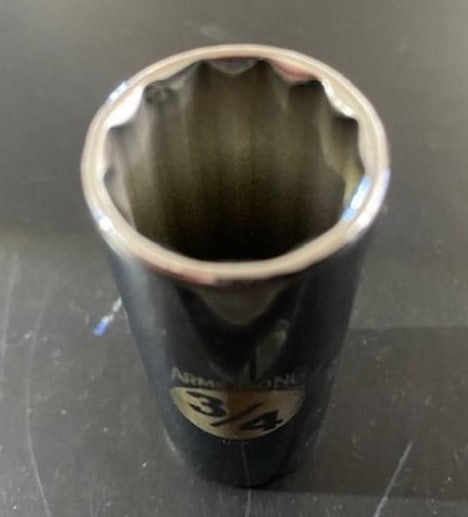Armstrong 11-324 3/8″ Drive 3/4″ 12-Point Deep Socket USA Fashion
