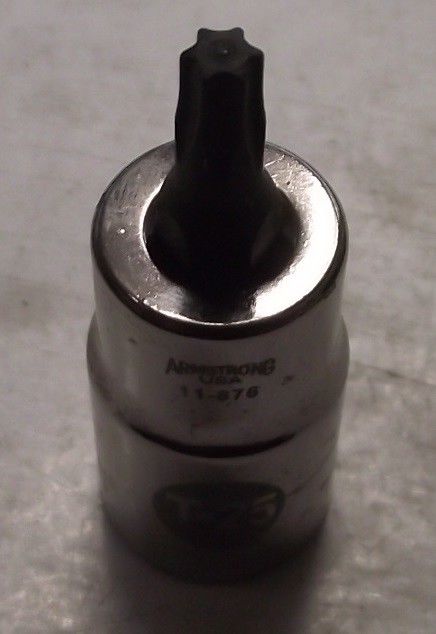 Armstrong 11-876 3/8″ Drive T25 Standard Length Torx Driver Socket USA Online now