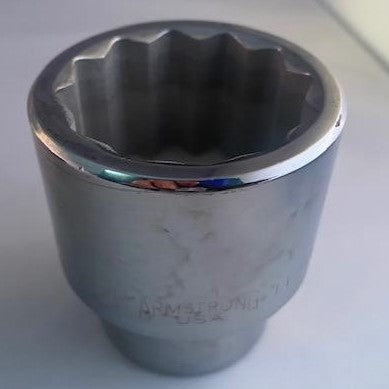 Armstrong 14-156 1″ Drive 1-3/4″ 12pt. Heavy Duty Chrome Socket Made In USA Discount