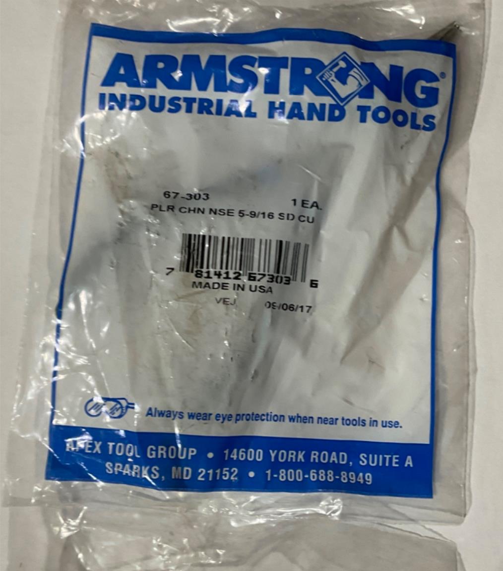 Armstrong 67-303 PLR CHN NSE 5-9/16 SD CUT W/GRIP USA Discount