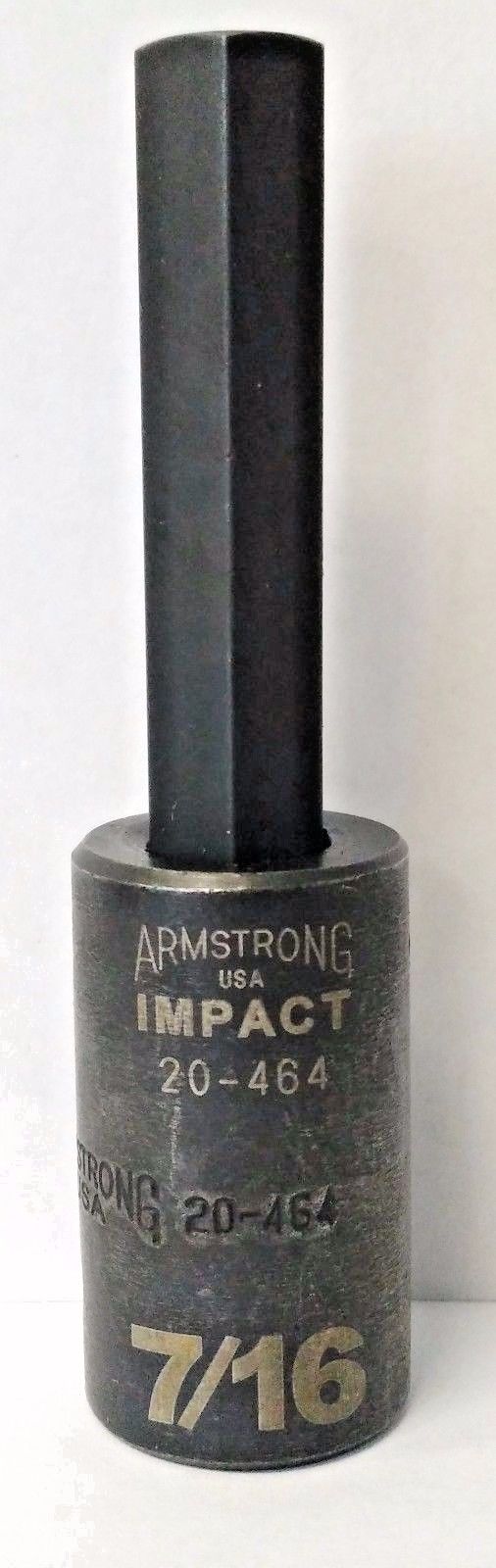 Armstrong 20-464 1/2″ Drive 7/16″ Impact Hex Bit Socket USA Fashion
