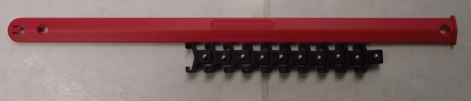 Armstrong 16-838 1/2″ Drive Socket Rail Red 15″ 10 Positions USA Online Hot Sale