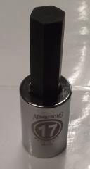 Armstrong 39-722 1/2″ Drive 17mm Hex Socket USA Fashion