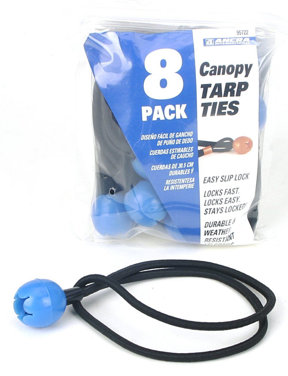 Ancra 95722 12″ Bungy Canopy Tarp Ties 8-Pack, Online Sale