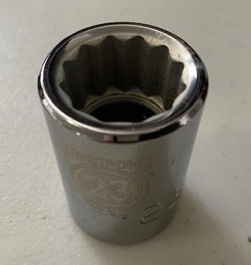 ARMSTRONG 40-123 3/4″ Drive 12-Point 23mm Socket USA Sale