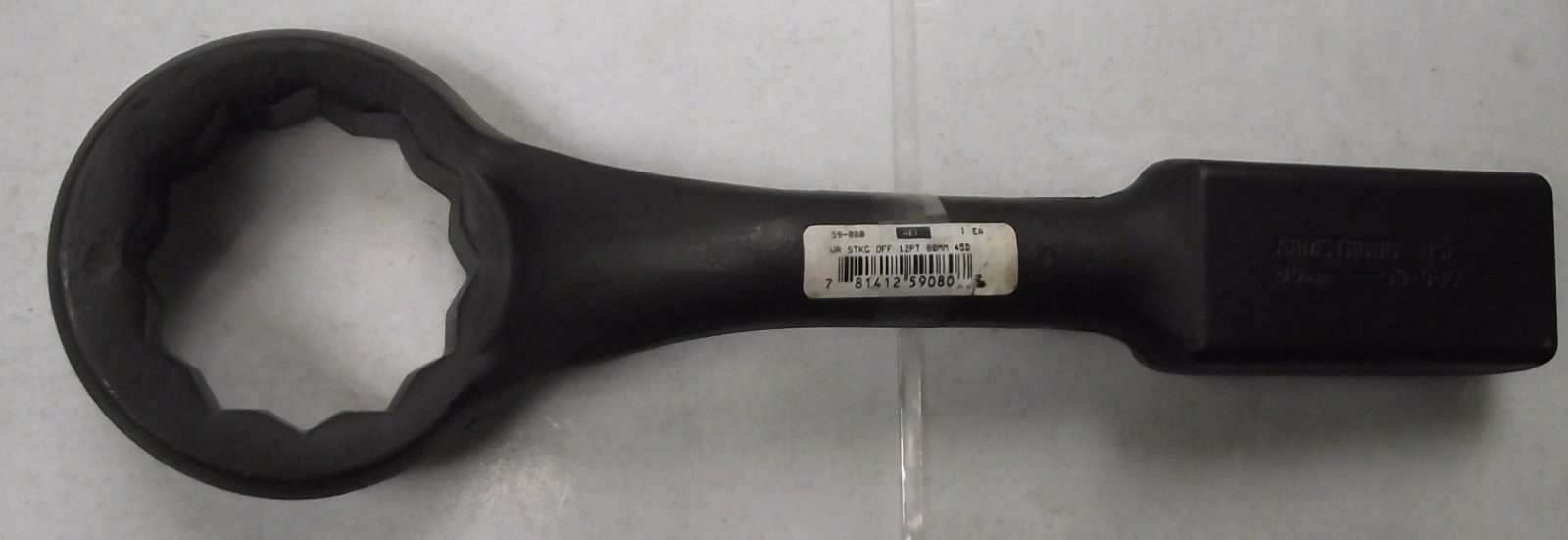 Armstrong 59-080 80mm Black Oxide 12 Point 45 Degree Offset Striking Wrench USA Sale