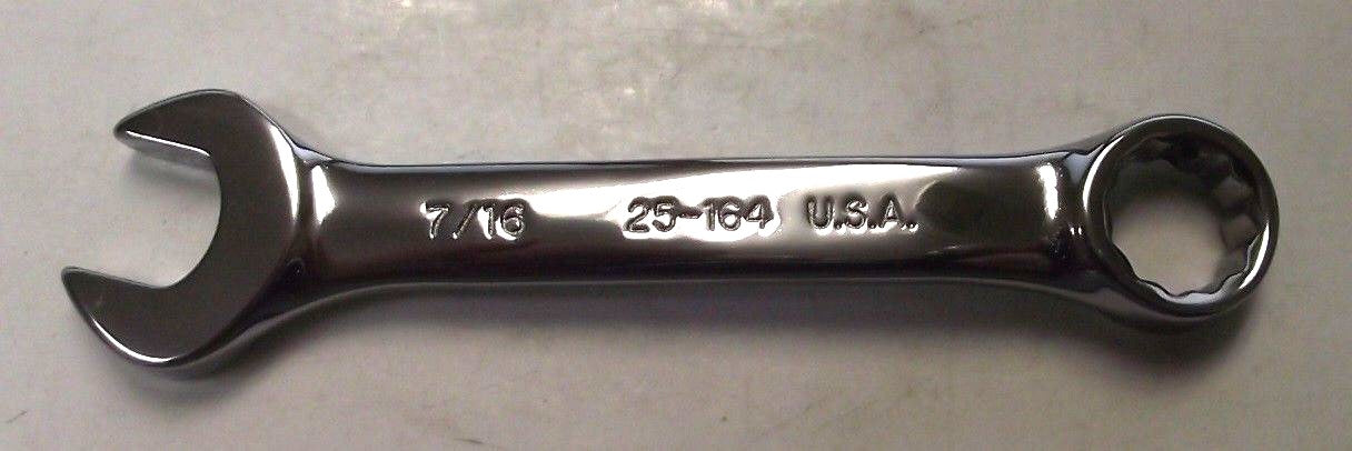 Armstrong 25-164 7/16″ Stubby Combination Wrench Full Polish 12pt. USA Online now
