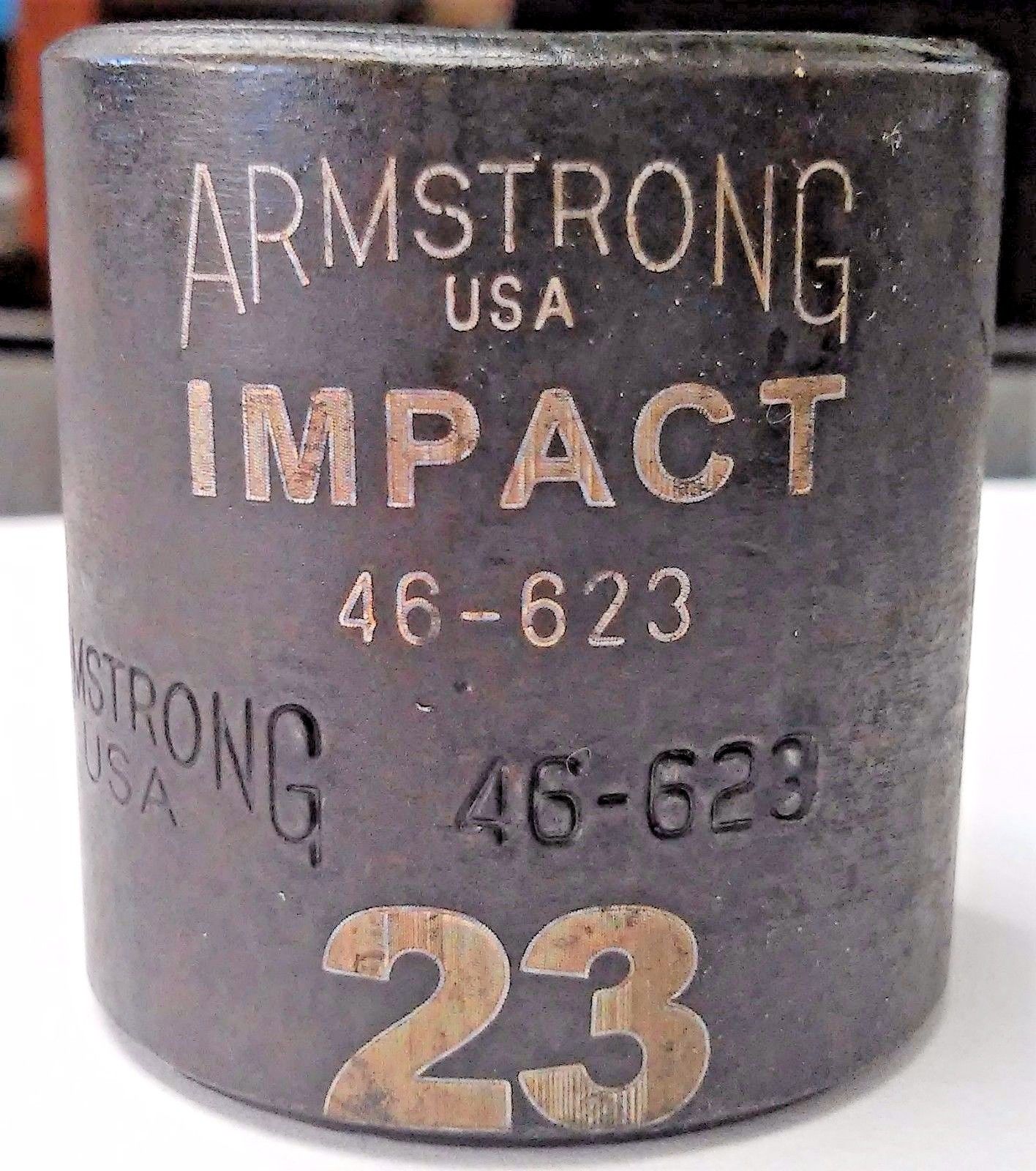 Armstrong 46-623 3/8″ Drive 23mm 6 Point Impact Socket USA Fashion