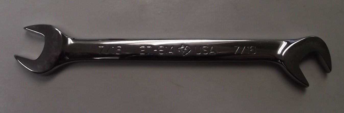 Armstrong 27-814 7/16″ Open End 15 And 60° Full Polish Angle Wrench USA Discount