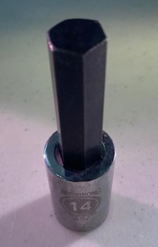 Armstrong 39-719 1/2″ Drive 14mm Hex Socket Driver Bit USA Discount