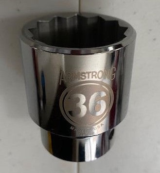 ARMSTRONG 40-136 36MM 3/4 DRIVE 12PT. SOCKET USA Sale