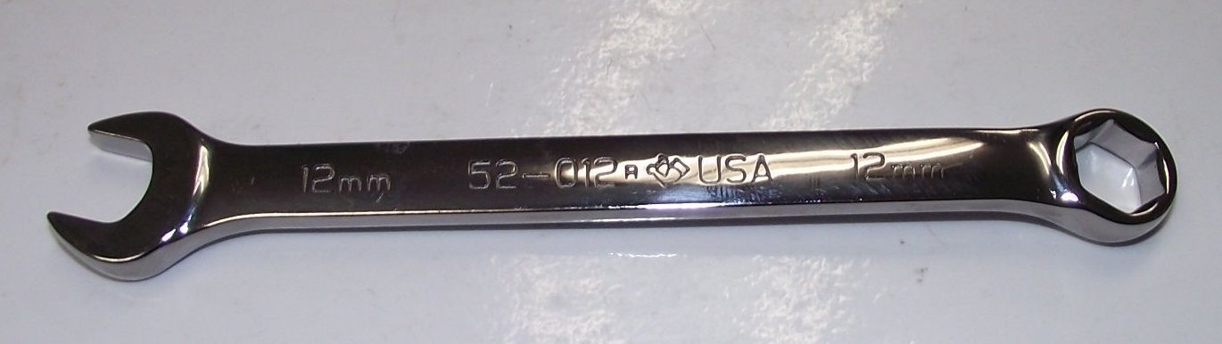 Armstrong 52-012 Metric 12mm 6 Point Full Polish Combo Wrench USA Online