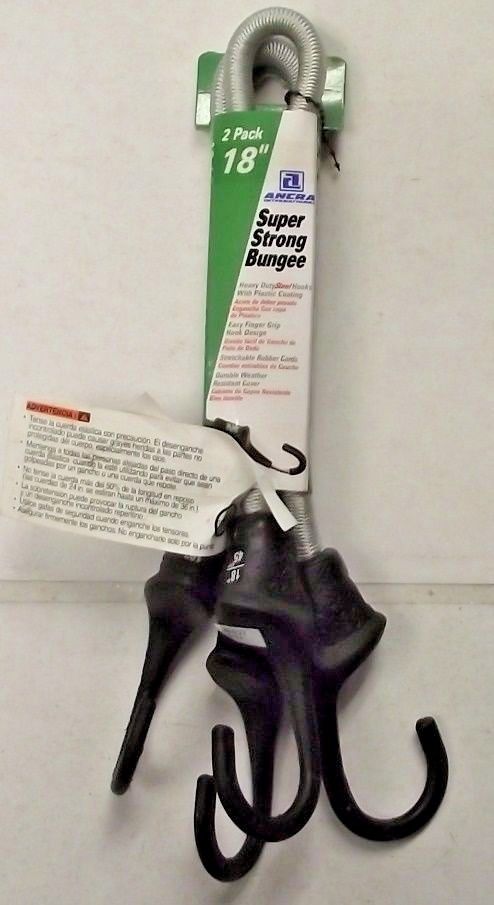 Ancra 95704 Super Strong 18″ Gray Bungee Cords 2pk Online Hot Sale