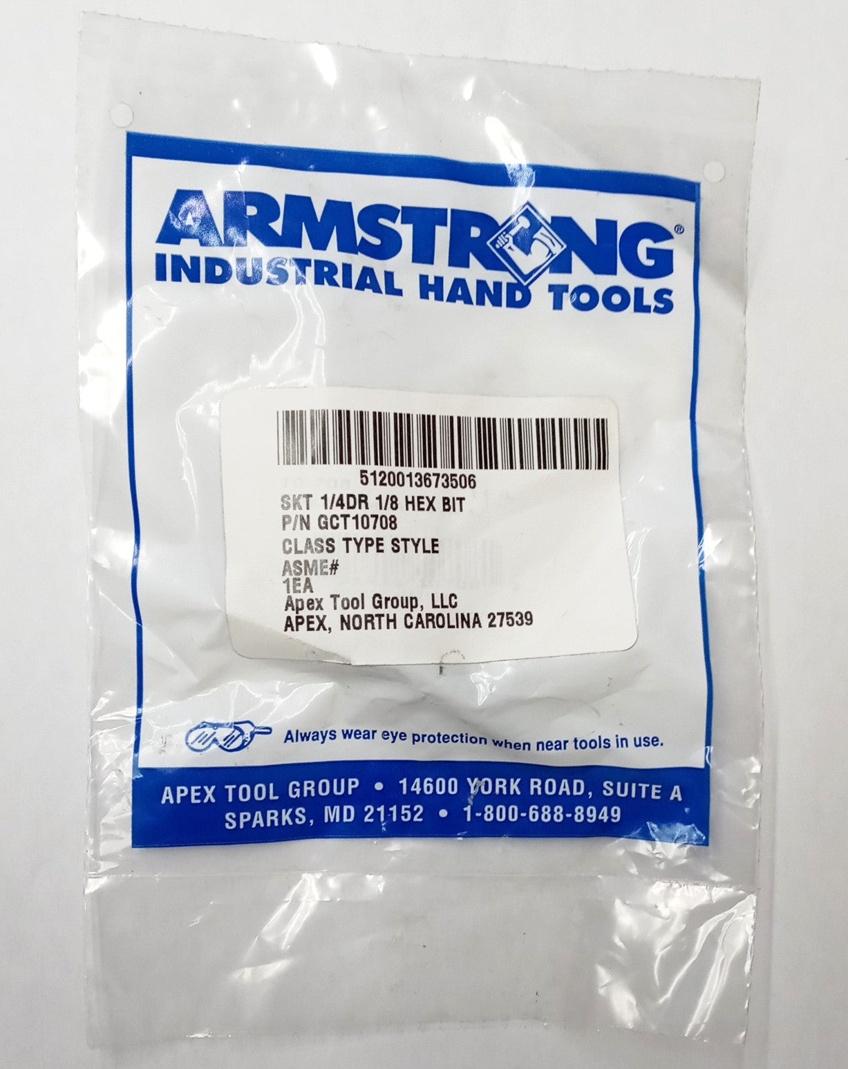 Armstrong 10-708 1/4″ Drive 1/8″ Hex Bit Socket USA Online Hot Sale