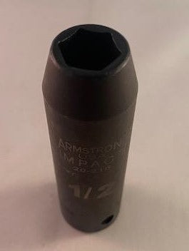 ARMSTRONG 20-216 1/2″ Drive 1/2″ Deep Impact 6 Point Socket USA Fashion