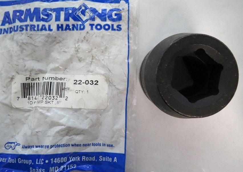 Armstrong 22-032 1″ 6PT 1″ Drive Impact Socket USA Discount