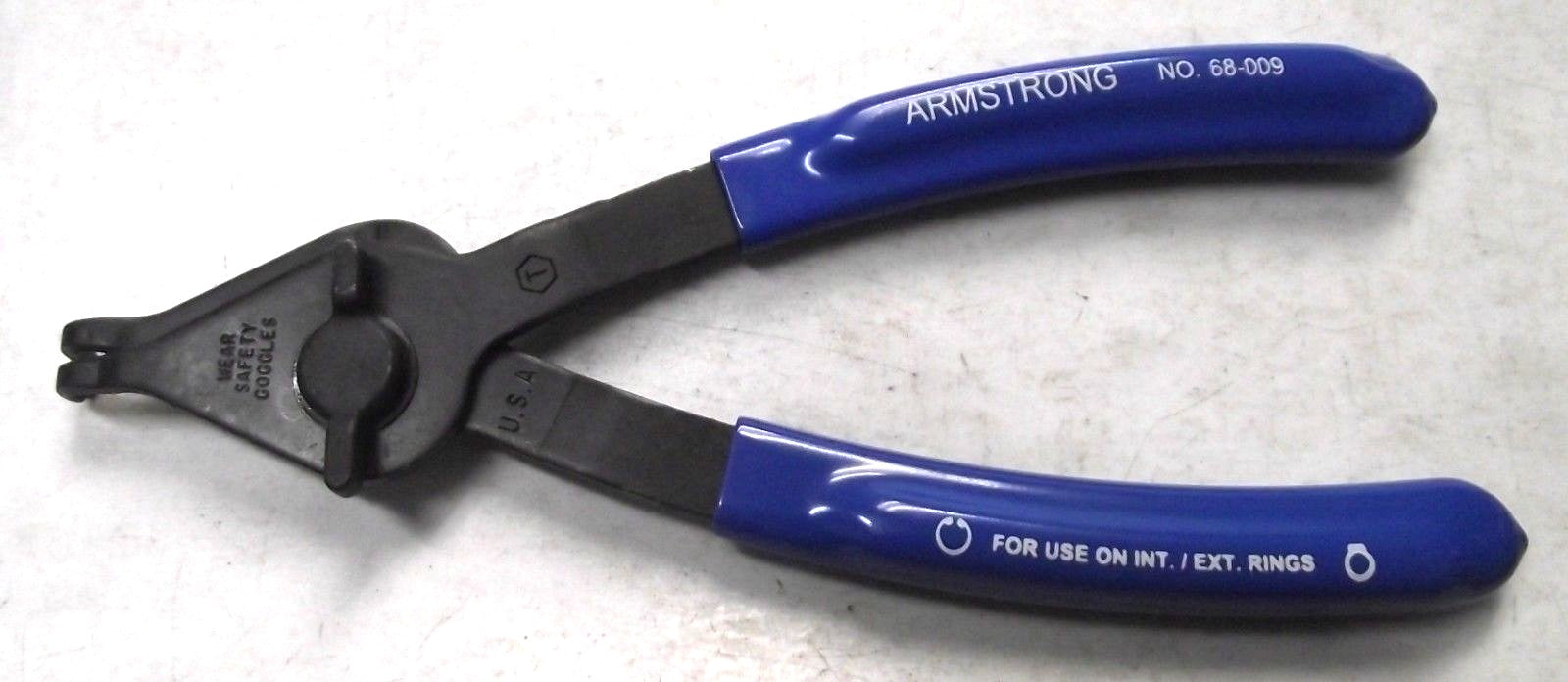 Armstrong 68-009 Internal/External 90° Retaining Ring Pliers Convertible USA Hot on Sale