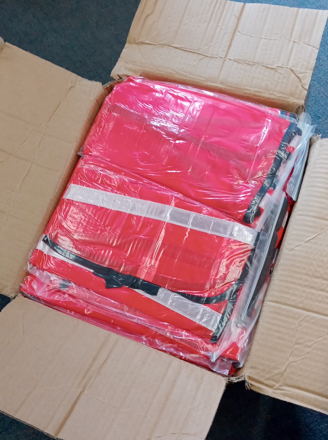 Ansell 950382 One Size Fits All Safety Vests, Case of 144pcs Supply