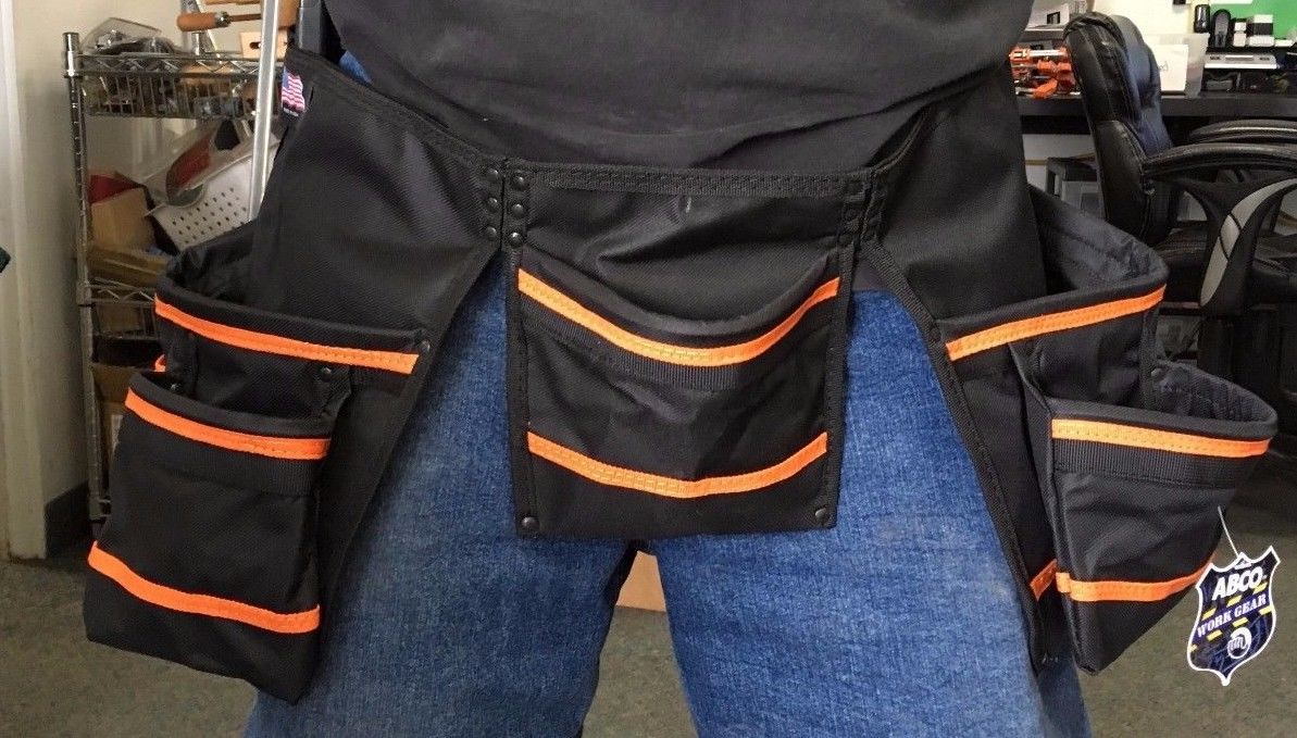 Abco 9108-6 Contractor & Carpenter Tool Belt 11 Pocket USA Online Hot Sale