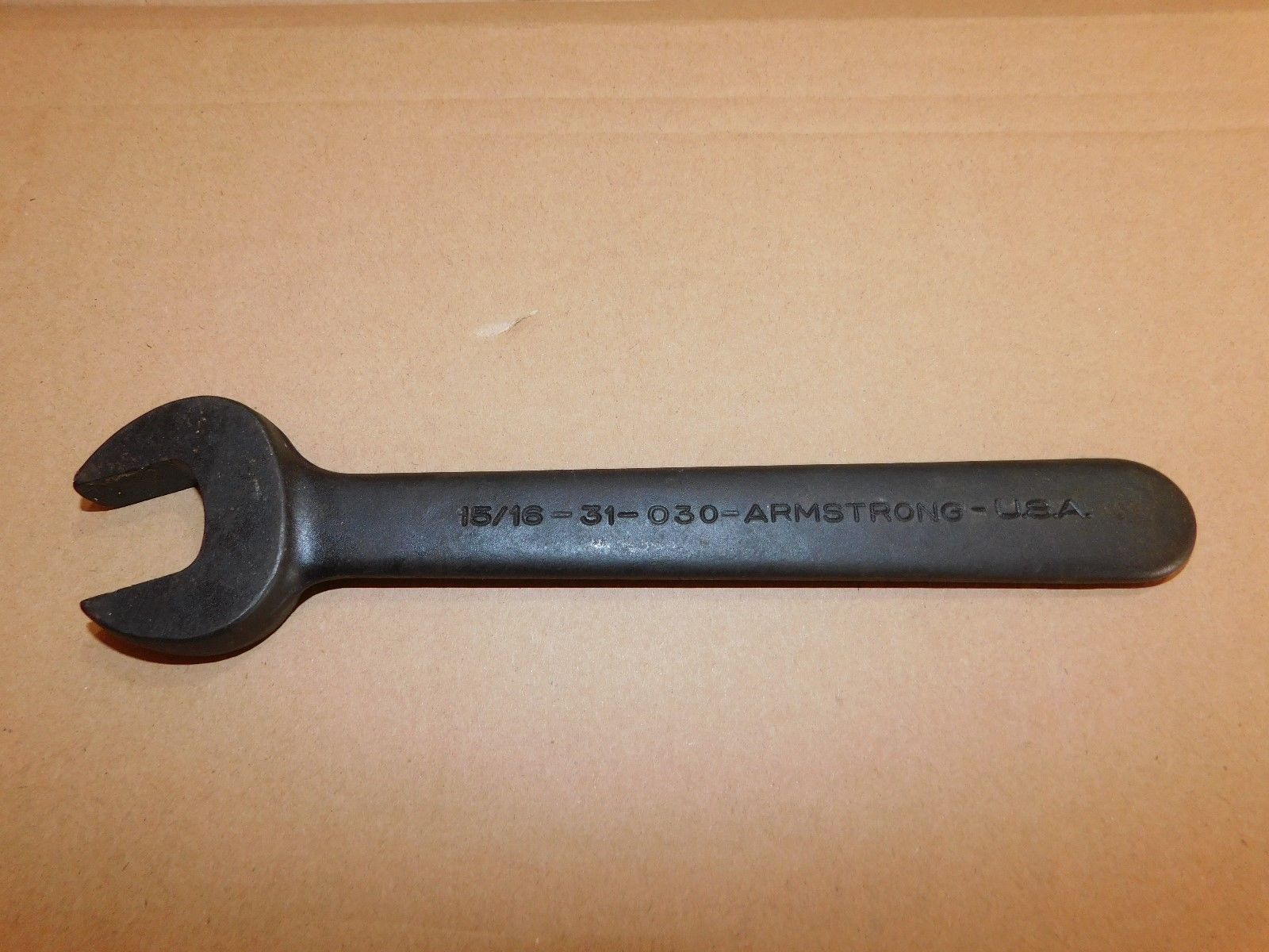 Armstrong 31-030 15/16″ Black Oxide Open End Single Head Black Oxide Wrench USA Online now
