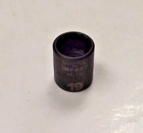 Armstrong 46-319 3/8″ Drive 12 Point Impact Socket 19mm USA on Sale