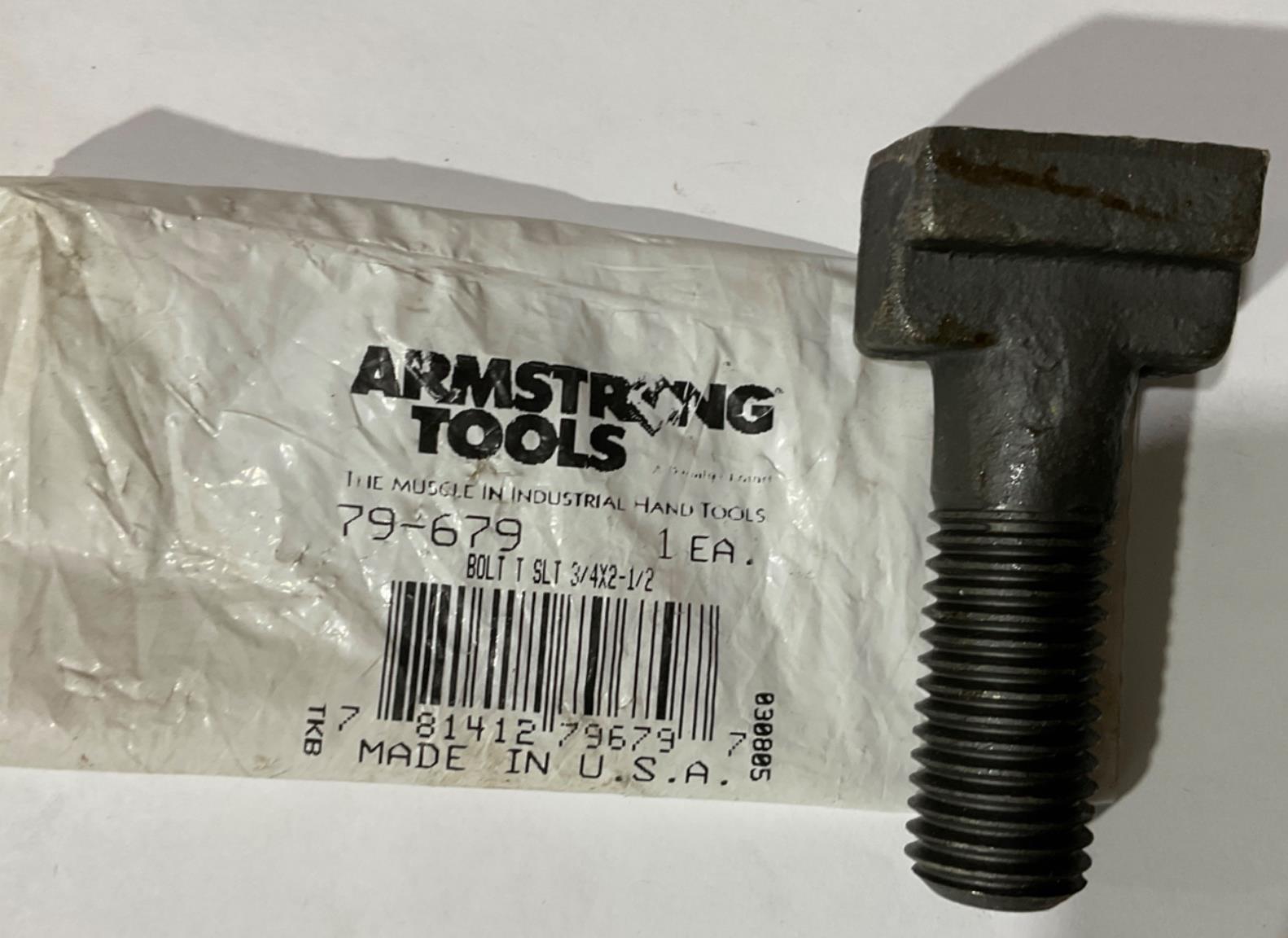 Armstrong 79-679 T-Slot Bolt 3/4 X 2-1/2 USA Hot on Sale