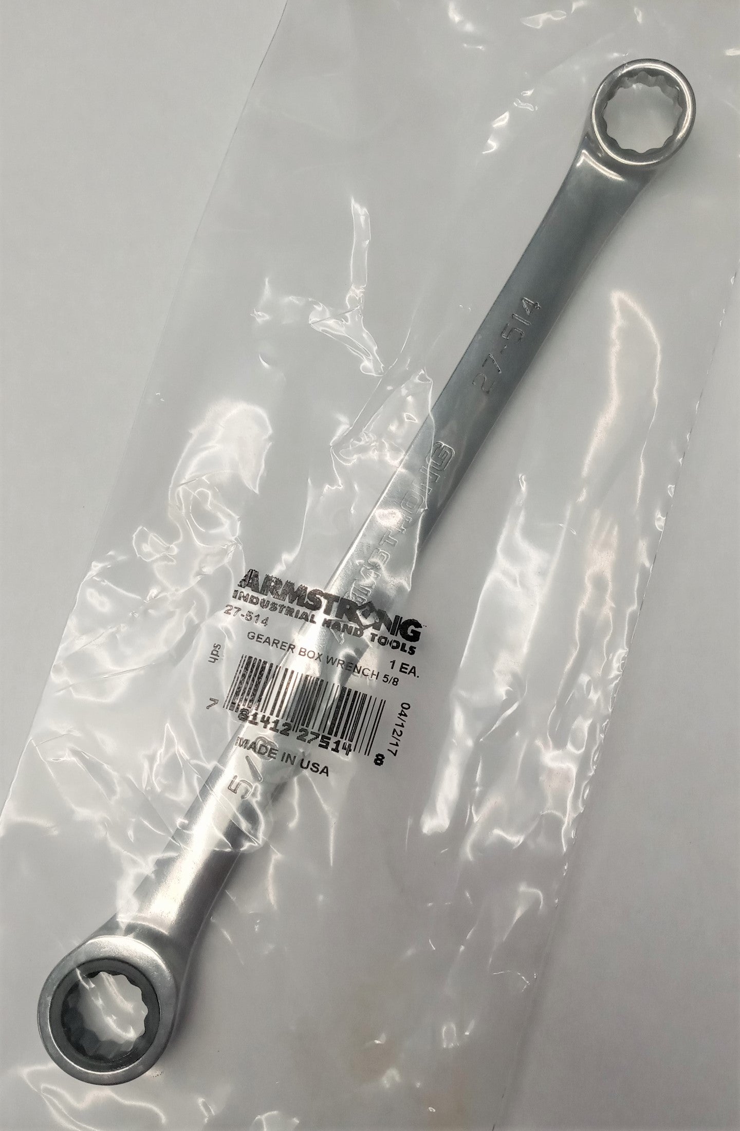 Armstrong 27-514 5/8″ 12 Point Full Polish Double Box Ratcheting Wrench USA Online